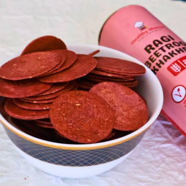 Roasted Ragi Beetroot Khakhra - Coin Sized - Image 2