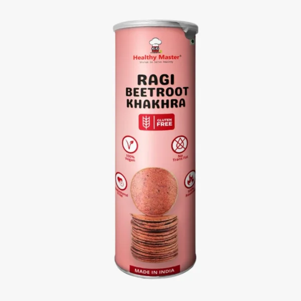 Roasted Ragi Beetroot Khakhra - Coin Sized